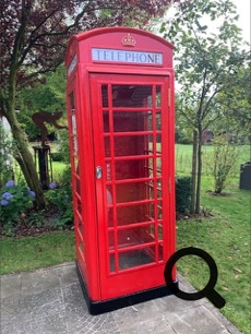 This Telephone box is being used as a Garden Shed