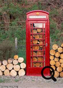 This Telephone box is being used to Store Logs