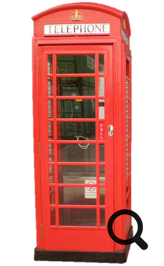 Typisch englische Telefonzelle
