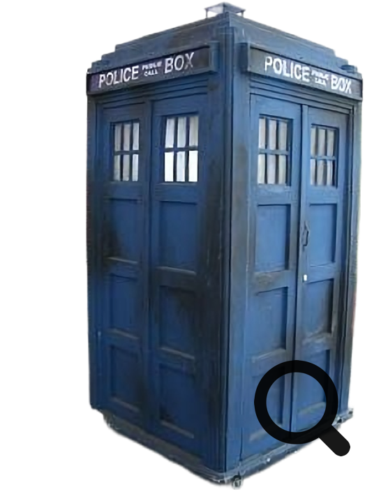 The Trench Police Box first appeared as the TARDIS in the BBC science fiction series Doctor Who.