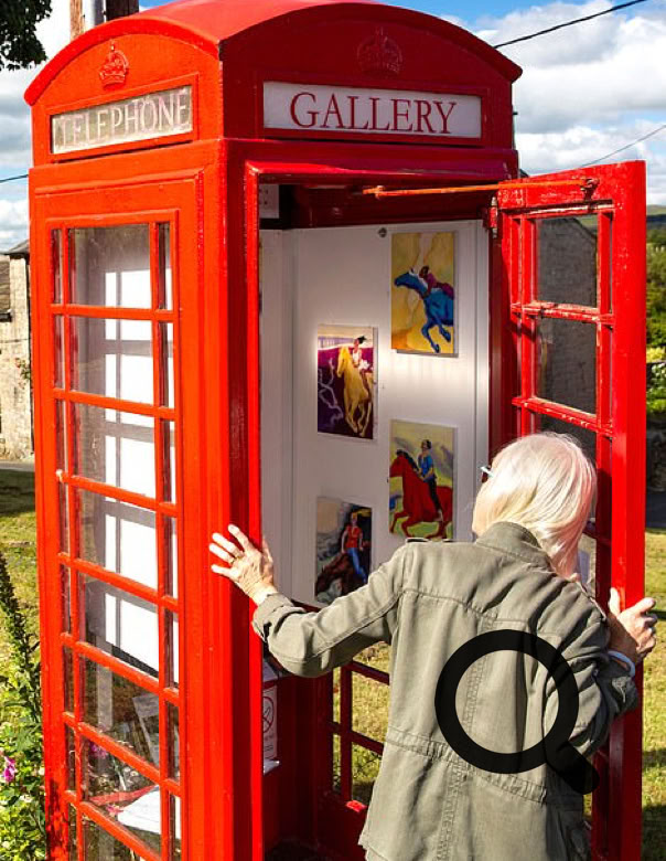 Red British Telephone Box as a Gallery