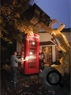 This Telephone box is being used as a Library