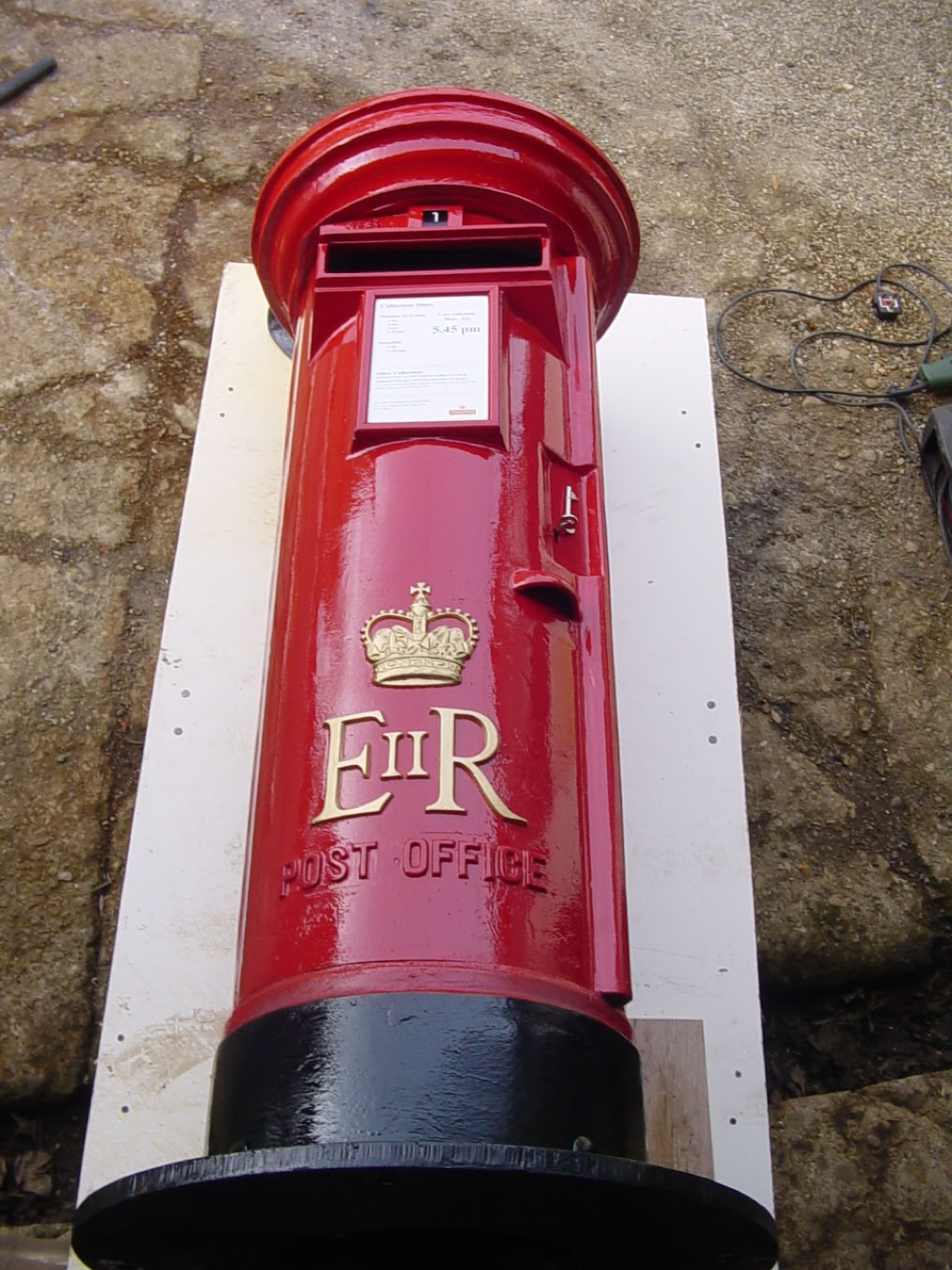 Original British Pillar Box Letter box is for sale